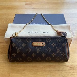 100% Authentic Louis Vuitton Monogram Eva Shoulder Bag